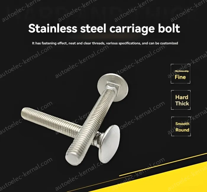Big head carriage bolt M6*65