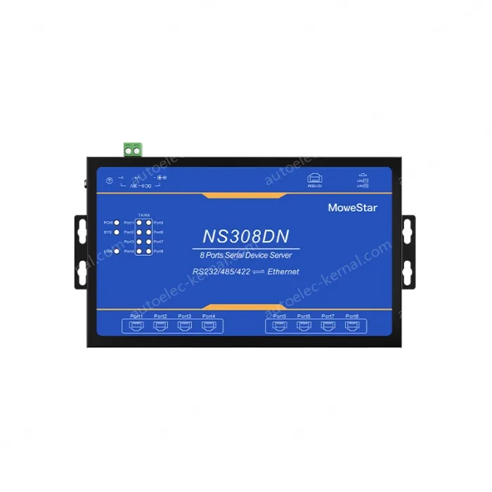 Industrial-grade Modbus gateway 8-port wall-mounted serial server