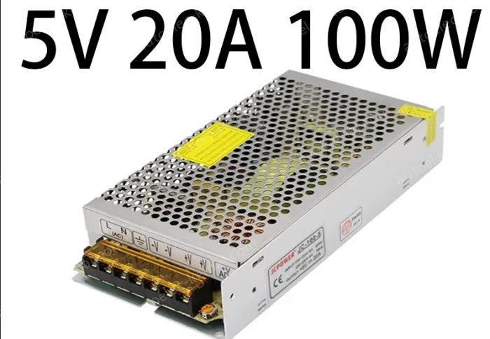 DC switching power supply, LED light strip light box monitoring special transformer 5V 20A 100W