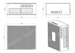 16-port 10/100/1000BASE-TX+4G SFP Managed Industrial Switch