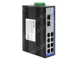 UOTEK 10-port managed gigabit POE ethernet switch