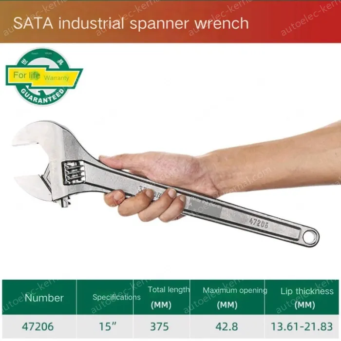 Industrial grade 15 inches, opening 42.8mm-47206