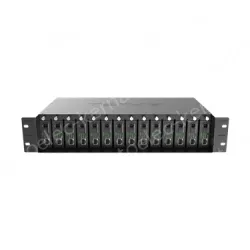 14-slot fiber optic transceiver chassis