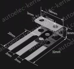 KPS17-5DN3 sensor bracket Nickel plated brass