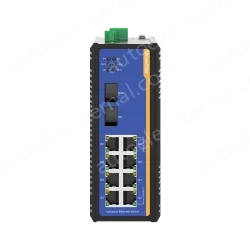 2 Ports Gigabit SFP + 8 Ports Gigabit T(x) Din-Rail Managed Industrial Ethernet Switch