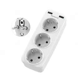 EU plug extension wall socket