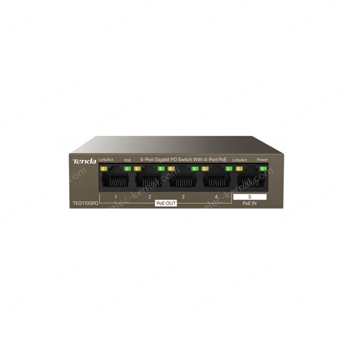 5-Port Gigabit PD Switch With 4-Port PoE