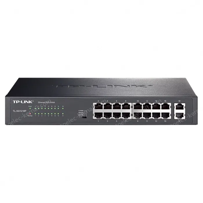 18 10/100/1000Base-T RJ45 ports Full Gigabit Ethernet PoE switch