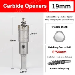 Stainless steel special hole opener 19mm