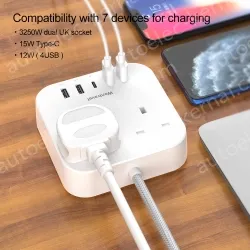 New Type C UK Power Strip