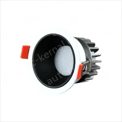 Downlight model: 12W black cup with 75mm opening 4000K Phoqo chip + isolated driver