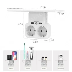 Germany plug Outlet Shelf