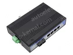 UOTEK 10/100M 1 Fiber 4 RJ-45 Ports Industrial Switch
