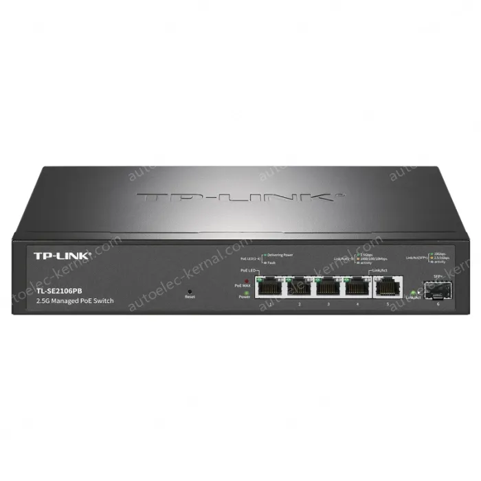6 port managed PoE switches