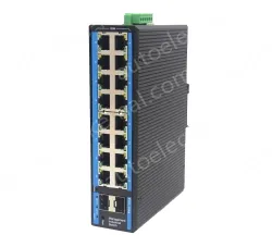 16-port 10/100BASE-TX+2G SFP Managed Industrial Switch