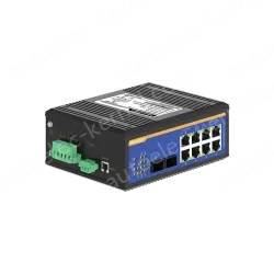 10 Ports Full Gigabit Layer 2 Managed DIN RAIL Industrial Ethernet PoE Switch