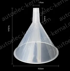 Plastic separating funnels Flat short diameter 6.5cm 1pc