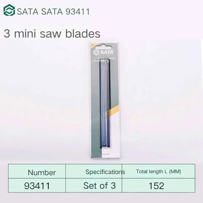 93411/3 Piece Mini Saw Blade 6"