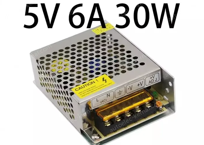 DC switching power supply, LED light strip light box monitoring special transformer 5V 6A 30W