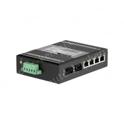 2 Ports Gigabit SFP + 4 Ports Gigabit PoE RJ45 Din-Rail Unmanaged Industrial PoE Switch