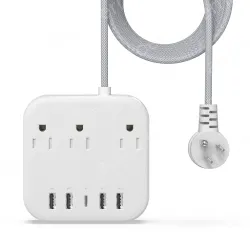 3 AC Outlets USB Power Strip