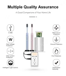 Surge Protector USB Wall Outlet Shelf