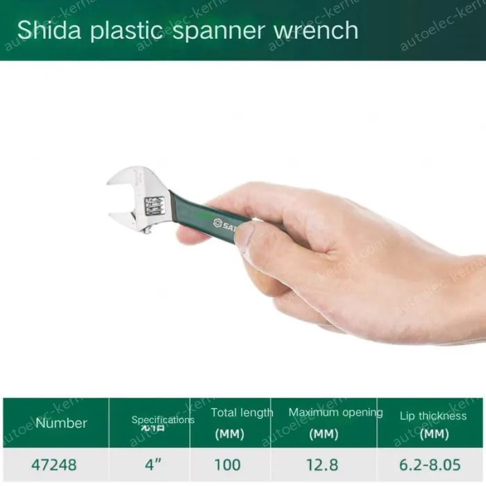 Plastic handle: 4 inches, opening 12.8mm-47248