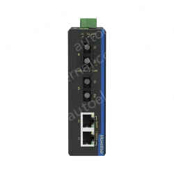 2 Ports 100M F(x) + 2 Ports 10/100M T(x) Din-Rail Unmanaged Industrial Ethernet Switch