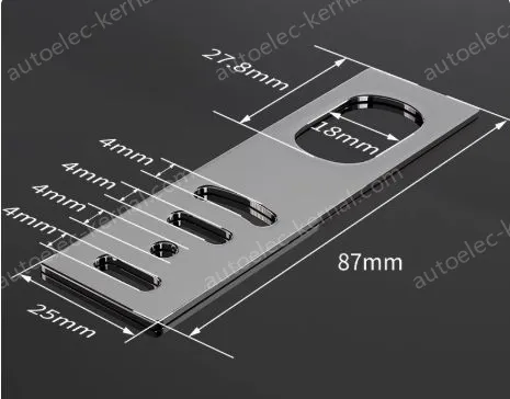 M18 straight bracket Stainless Steel