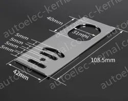 M30 straight bracket Stainless Steel