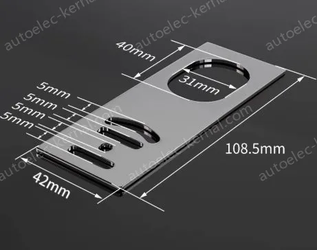 M30 straight bracket Stainless Steel