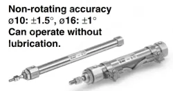 Non-rotating Rod Type Double Acting, Single Rod CJ2K Series ø10, ø16