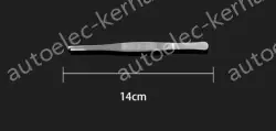 Stainless steel tweezers Straight round head (thick) 14cm