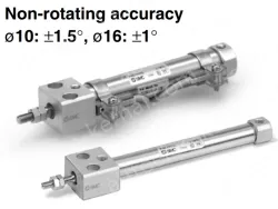 Direct Mount, Non-rotating Rod Type Double Acting, Single Rod CJ2RK Series ø10, ø16