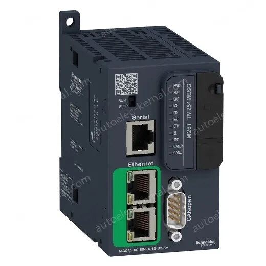 TM251MESC logic controller, Modicon M251, Ethernet CAN