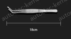 Stainless steel tweezers Curved round toe (thick) 18cm
