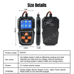 KW218 Automotive Fault Diagnosis Instrument Engine Fault Reading Fault Code Query Playback Function Testing Tools
