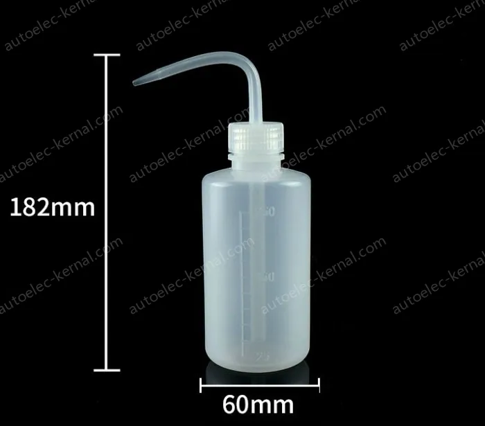 Plastic washing bottles 250ml (white)