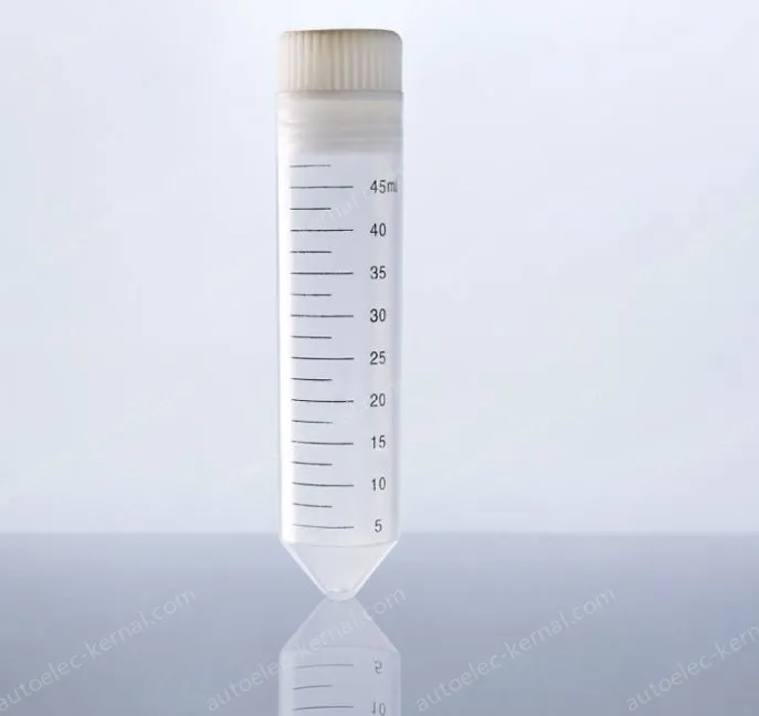 50ml straight round bottom - transparent screw caps 50pcs