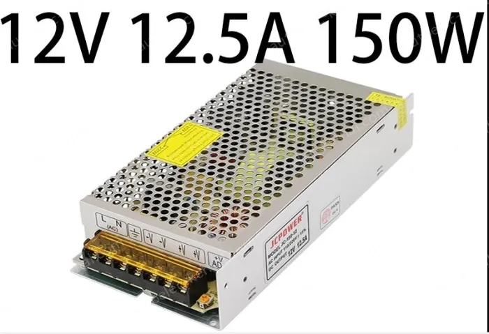 DC switching power supply, LED light strip light box monitoring special transformer 12V 12.5A 150W