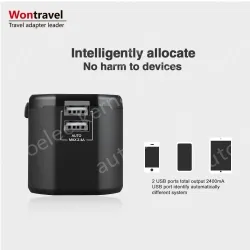 Universal travel adapter KRUSB-WLG3306B