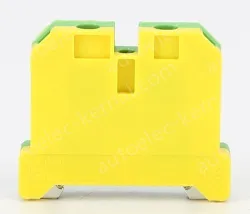 EK16 Grounding Terminal Block Grounding Plastic Terminal Yellow and Green Grounding Terminal Rail Terminal
