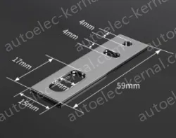 M8 straight bracket Stainless Steel