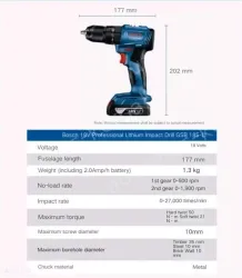 GSB 185-LI Single Electric + Little Black