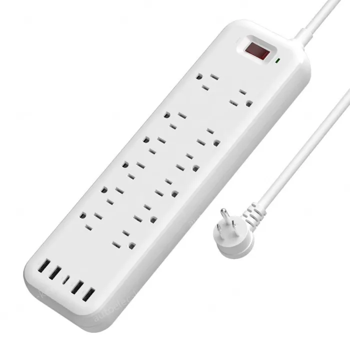 12 AC Outlets Surge Protector Power Strip