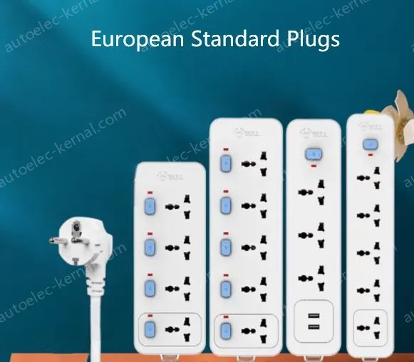 European standard independent switch 5-plug
