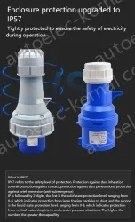 4 pole 63A Surface mounted socket