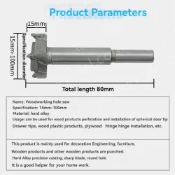 Woodworking hole opener 18mm
