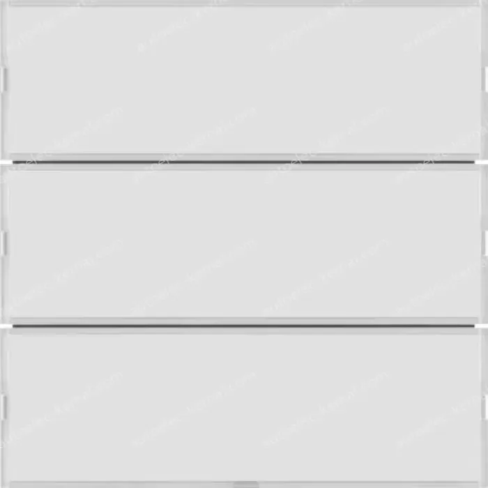 Push-button 3g, lab. field,RGB LED, int. temp.sensor, KNX-S.1/B.3/B.7,f.wh.p.wh