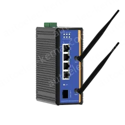 1 Port Gigabit SFP + 4 Ports Gigabit RJ45 Din-Rail Dual Band Wi-Fi6 Wireless Router